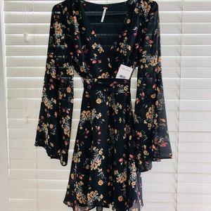 Free People Lilou Dress Retro Black (Small)